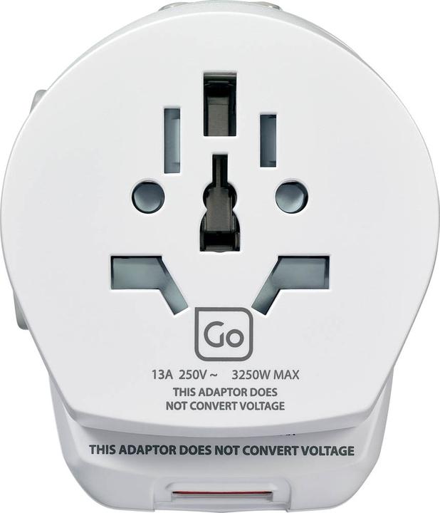 Immagine prodotto Go Travel Adattatore mondiale + USB con messa a terra