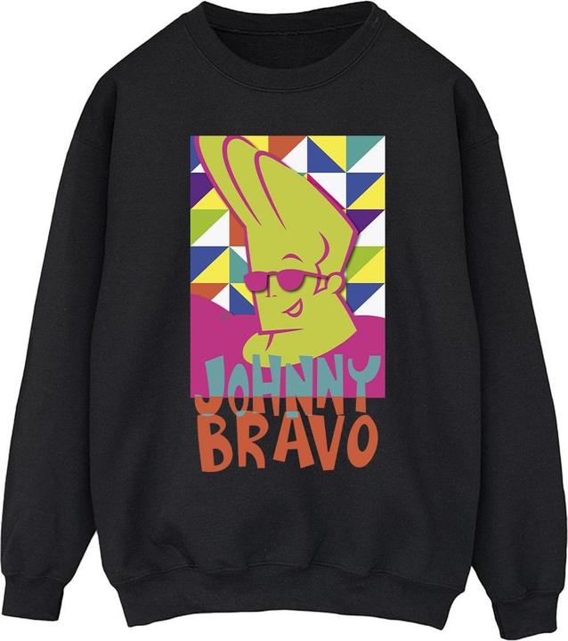 Actual product image Johnny Bravo Mens Multi Triangles Pop Art Sweatshirt (XXL)