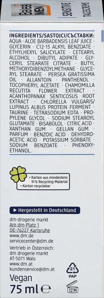 Produktbild dm Balea MEN Tagespflege Sensitive Tagescreme (75 ml, Tagescreme)