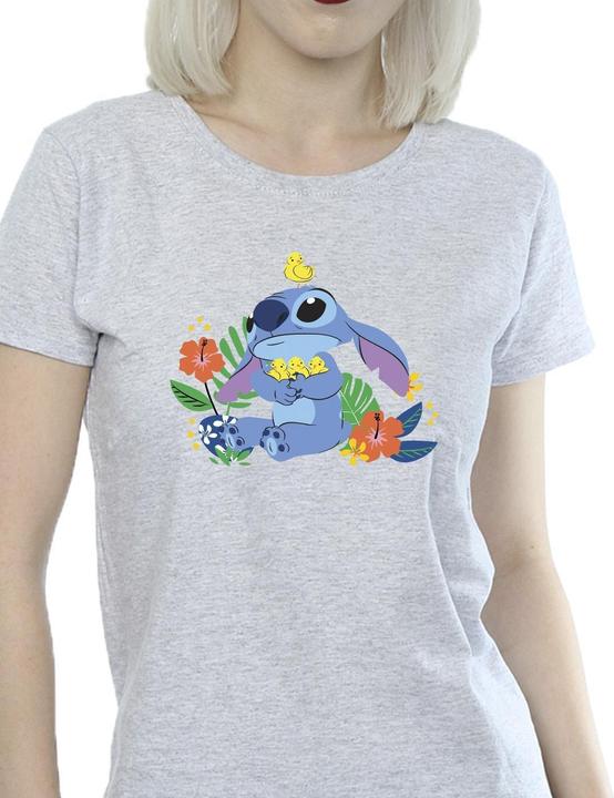 Actual product image Disney Womens/Ladies Lilo & Stitch Birds Cotton T-Shirt (L)