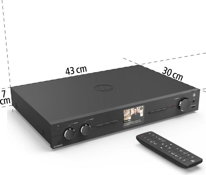 Actual product image Hama HiFi-Tuner DIT2006BT (DAB, FM, DAB+, Web radio, Wi-Fi, Bluetooth)