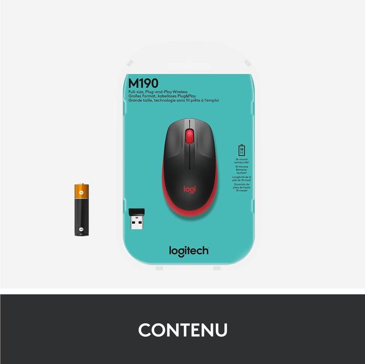 Image du produit Logitech M190 (Sans fil)