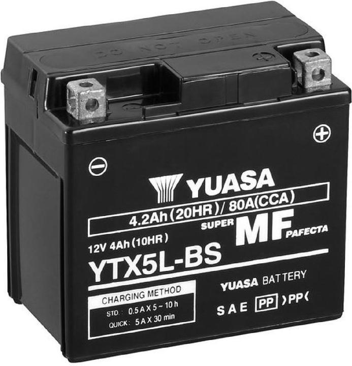 Produktbild Yuasa AGM Motorradbatterie 12V 4.2Ah 80A (12 V, 4.20 Ah, 80 A)