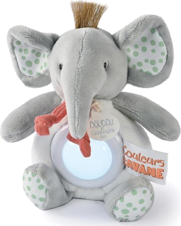 Actual product image Doudou et Compagnie Night Light Elephant 15cm