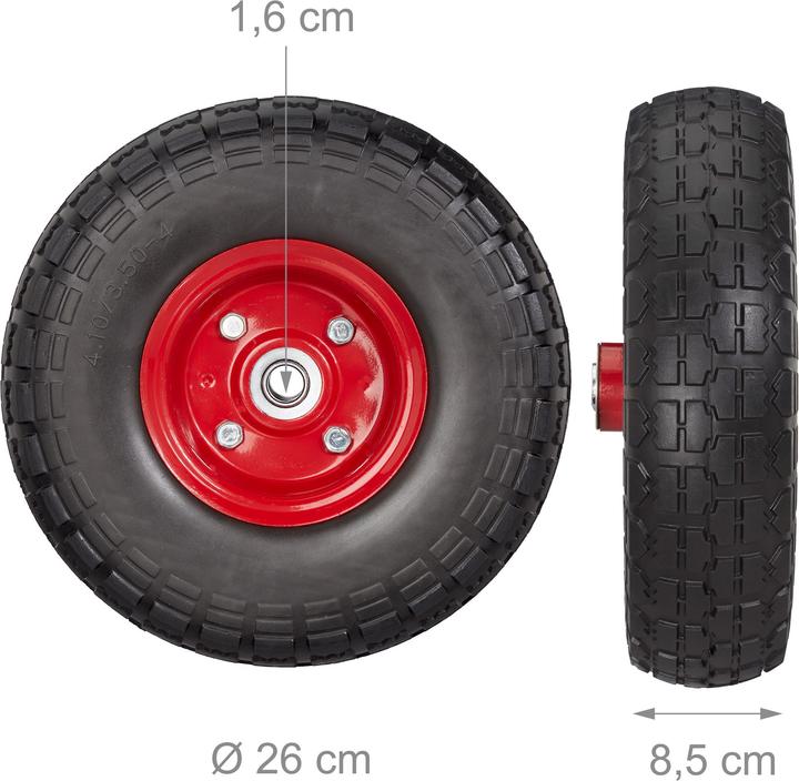 Image du produit Relaxdays Roue pour diable (150 kg)