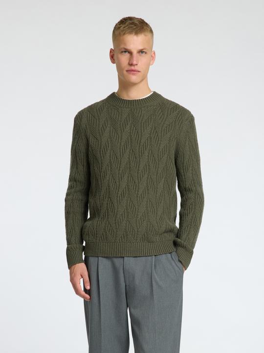 Image du produit Selected Homme Pull en maille torsadée (L)