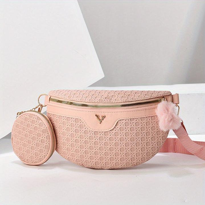 Immagine prodotto Only-Bags.Store Due pezzi con decorazioni di cervo Borsa da petto alla moda Set di borse a tracolla