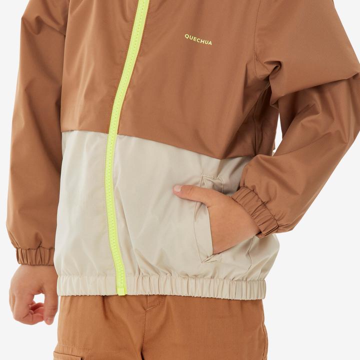Image du produit Quechua Veste de randonnée imperméable enfant 2-6 ans, MH500 marron (102)