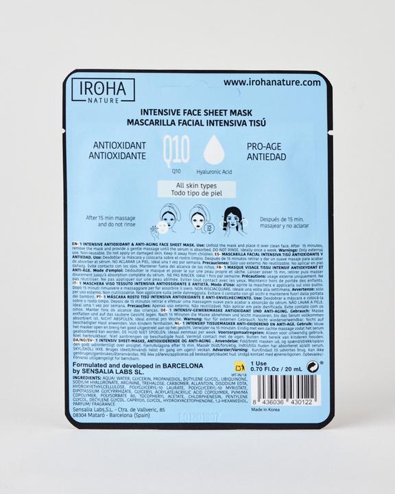 Produktbild Iroha Nature Nature - Tissue Face Mask Anti-Wrinkles (20 ml)