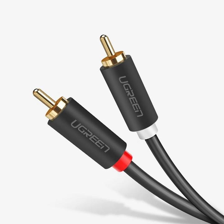 Actual product image Ugreen 2RCA (Cinch) to 2RCA (Cinch) Cable 3m (black) (3 m)
