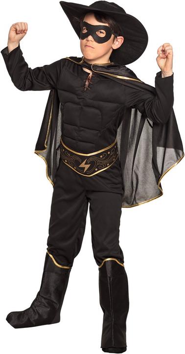 Actual product image Boland Costume Bandit Z, 7-9 years one-piece jumpsuit, belt, hat, mask, boots (128, 134)