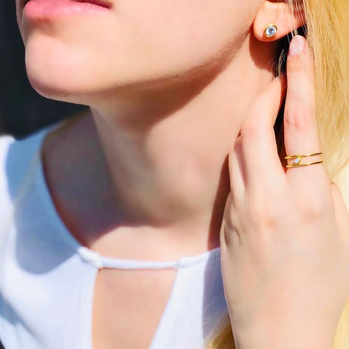 Immagine prodotto Candy Orecchini Sheer Bliss, argento 925, placcato oro (Placcato oro 18k, Argento 925)