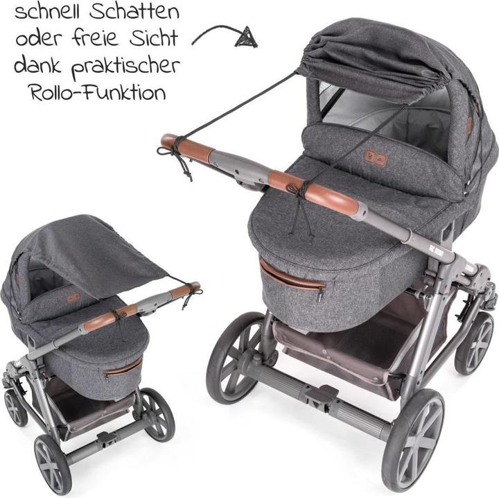 Actual product image Zamboo Sun protection 3-piece summer & protection set for pushchairs with