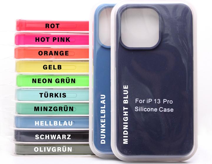 Produktbild Ambiance1 Hülle iPhone 13 Pro - Hardcase Silikon Schutzhülle hellblau No.063.5 (Apple iPhone 13 Pro)