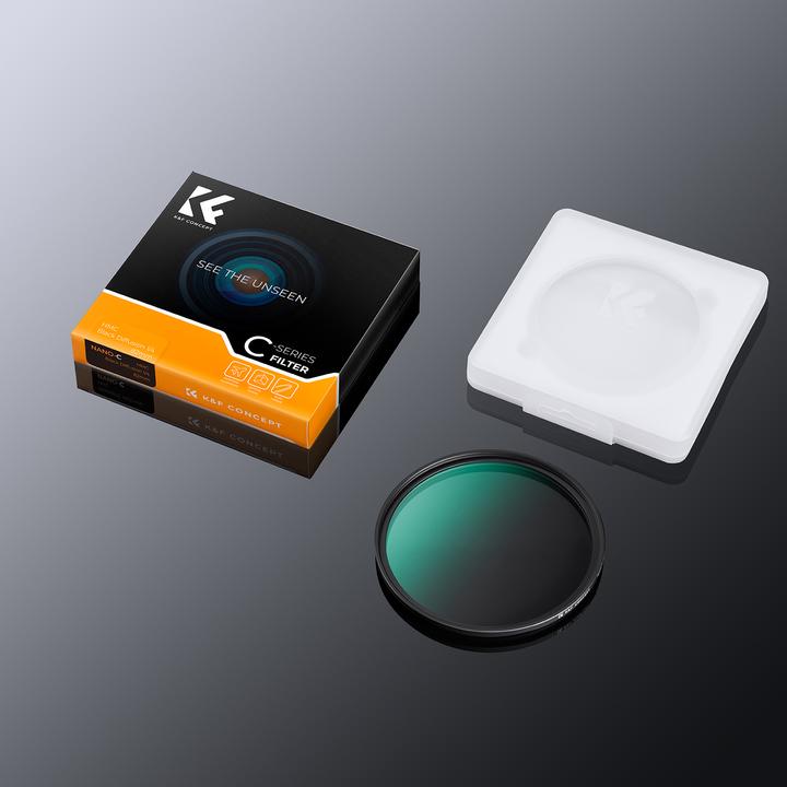 Actual product image K&F Concept 52MM Black Mist Filter 1/4, Ultra-thin 18 layer Green Coatings (C Series) (4 mm, Black Mist Filter)