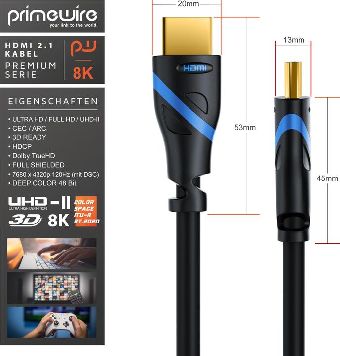 Image du produit Primewire HDMI - HDMI (0.50 m, HDMI)