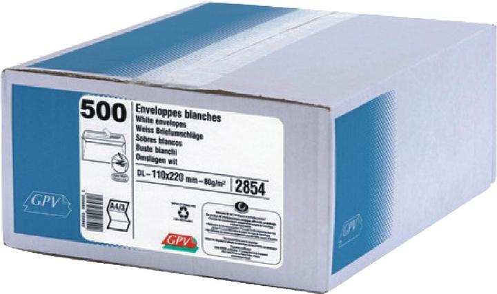 Immagine prodotto GPV Buste, DL, 110 x 220 mm, bianche, senza finestra (110 x 220 mm, 100 x)