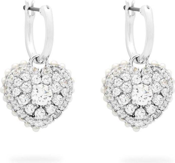 Immagine prodotto Swarovski Orecchini a goccia Hyperbola Cuore Bianco (Metallo Swarovski)