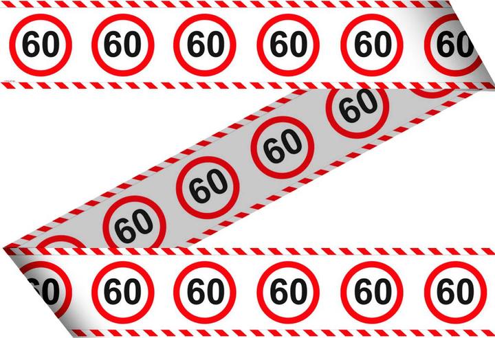 Produktbild Folat Absperrband Geburtstag 60 Jahre