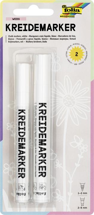 Actual product image Folia Chalk marker (White, 5 mm, 2 x)