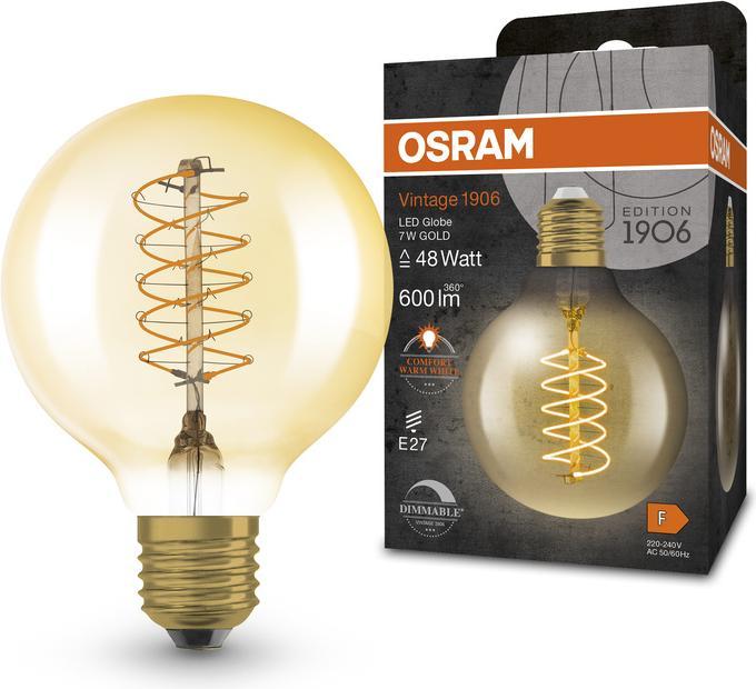 Image du produit Ledvance Lampe LED vintage (E27, 7 W, 600 lm, 1 x, F)