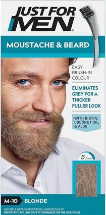 Image du produit Just For Men Moustache & Beard Blonde Dye avec brosse applicatrice (Gel couleur Sandy Blond M10)
