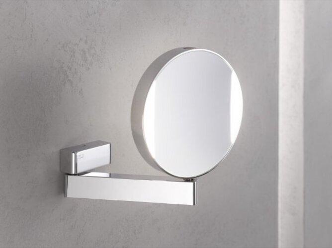 Actual product image Emco LED cosmetic mirror 7-way chrome articulated arm