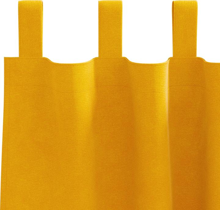 Image du produit VidaXL Rideaux occultants avec bandes de suspension 2 pièces jaune moutarde velours (141 x 144 cm)