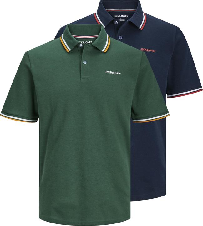 Jack & Jones 2er-pack Gedruckt Polokragen Poloshirt Poloshirt