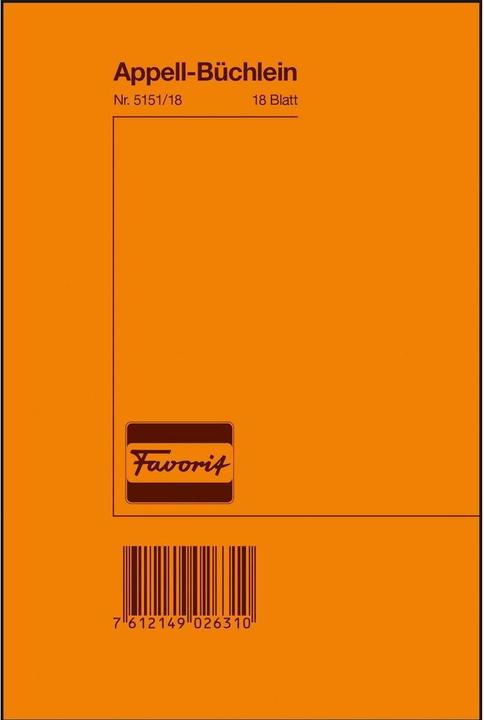 Favorit Appell-Büchlein (18 x)