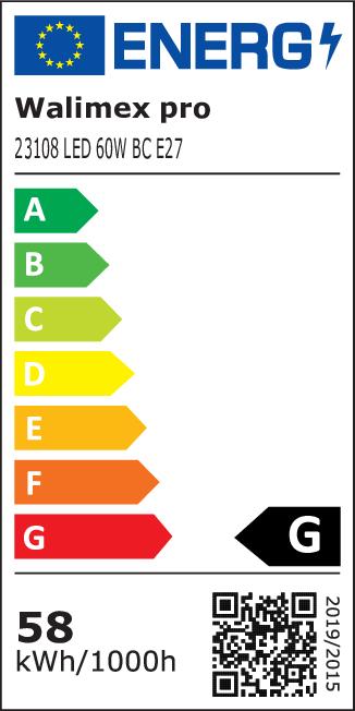 Energy Label Walimex pro LED 60W Octagon (Umbrella reflector, 65 cm)