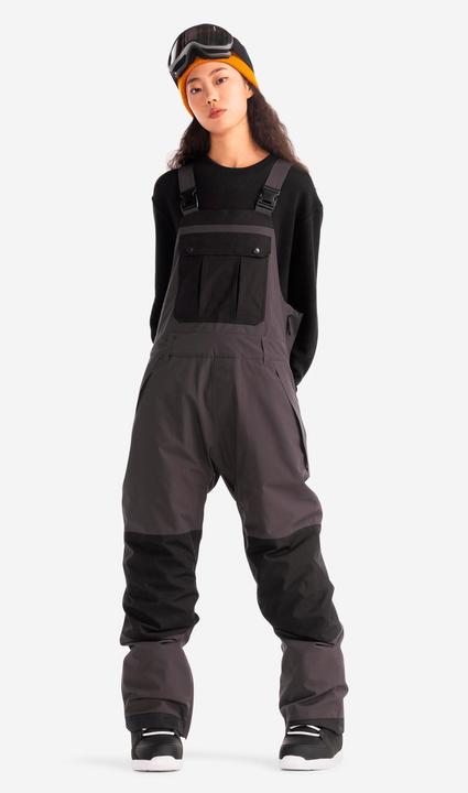 Produktbild Dreamscape Snowboardhose Latzhose Erwachsene wasserdicht - 500 schwarz (M)