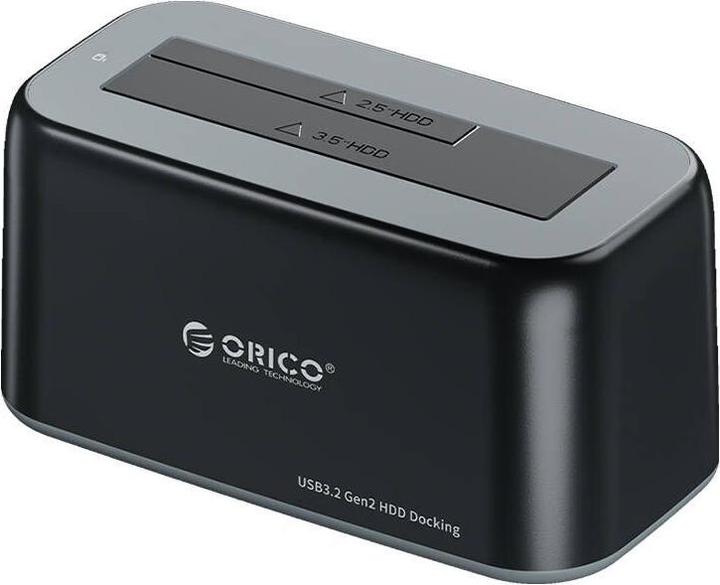 Produktbild Orico docking station for 2.5 / 3.5" HDD / SSD, 5Gbps, USB-C to USB-C/A (black) (USB-C, 1 Ports)