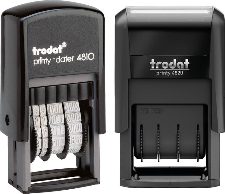 Actual product image Trodat Printy self-inking date stamp