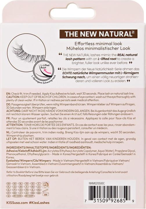 Produktbild KISS Lashes - Ks The New Natural Multipack 02 (Künstliche Wimpern)