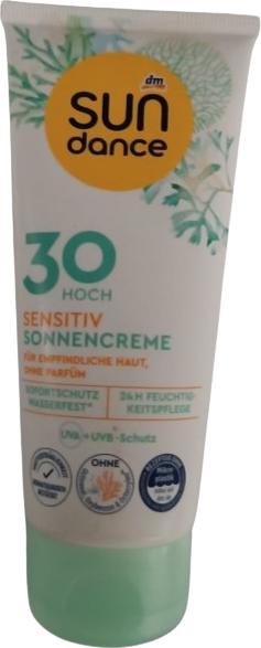 Produktbild dm Sundance Sonnencreme sensitiv LSF 30 (Sonnencreme, SPF 30, 100 ml)