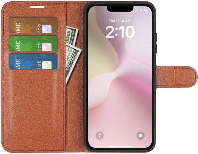 Actual product image MU Classic Litchi Leder Bookcover Series (Apple iPhone 16e)
