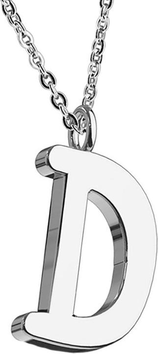Immagine prodotto Star Piercing Catena d'argento con ciondolo lettera D (senza ottone, Acciaio chirurgico 316L)