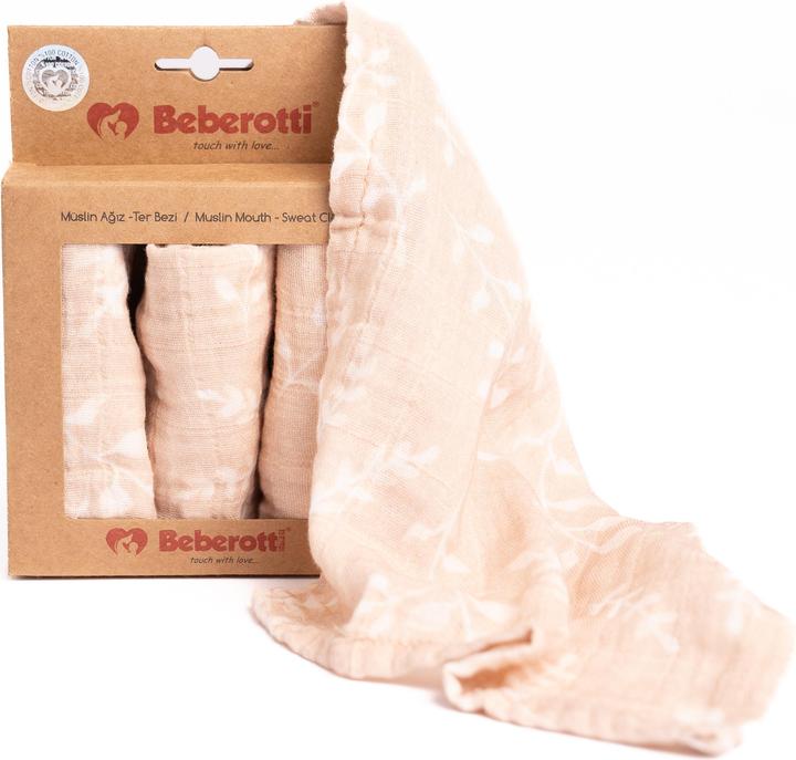 Immagine prodotto Beberotti Fazzoletto in mussola per neonati-asciugamano per il viso in mussola 4 pezzi ciascuno (25 cm, 25 cm)