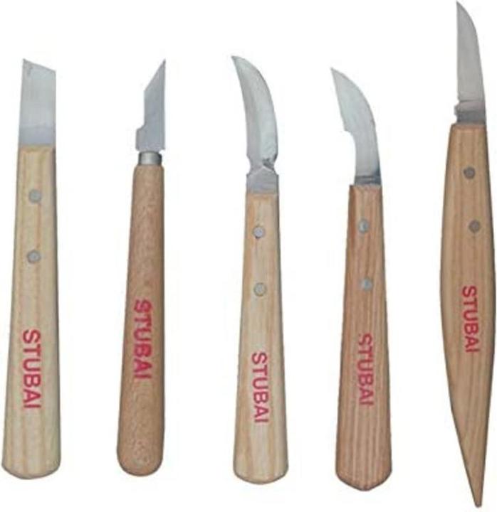 Actual product image Stubai Carving knife set, 5 pcs.