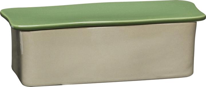 Immagine prodotto Hübsch Organizzatore da scrivania Amare Piccolo Sabbia/Verde (24 x 11 x 7 cm, 800 l)