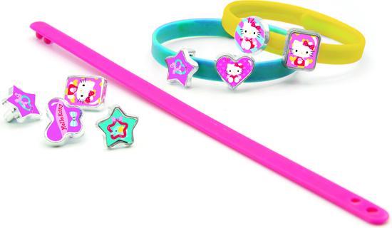 Produktbild Hello Kitty 3 Plastikarmbänder Mit 18 Charms (15 cm, Plastik)