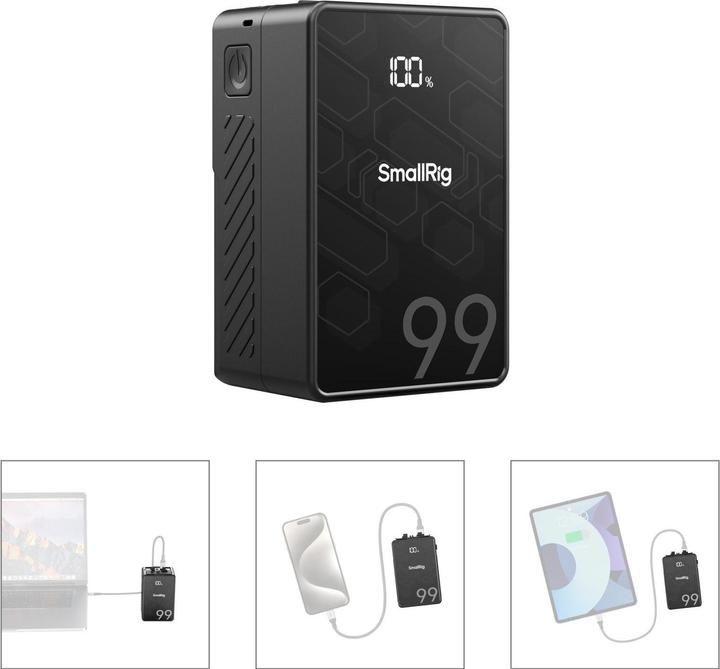 Actual product image SmallRig VB99 SE mini V Mount Battery 4608 (Rechargeable battery)