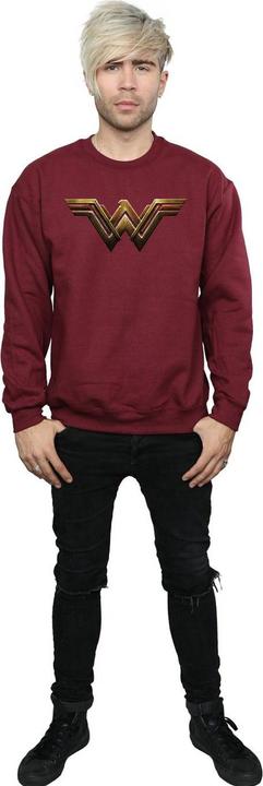 Actual product image Mens Justice League Movie Wonder Woman Emblem Sweatshirt (L)