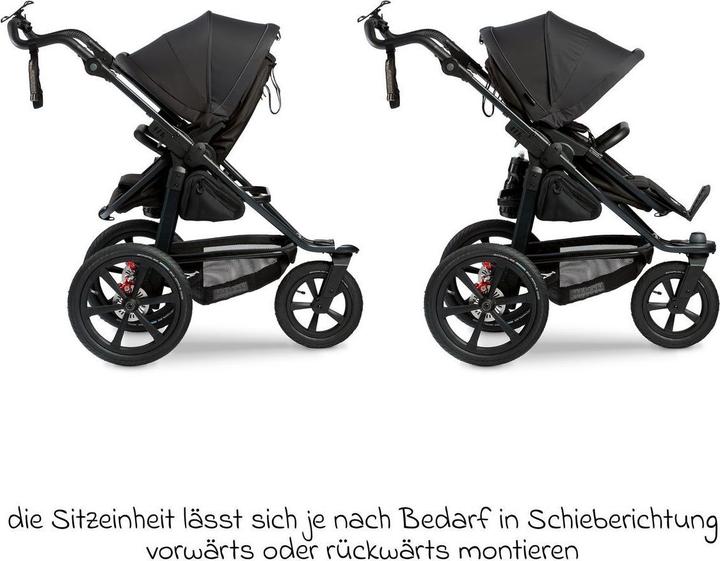 Actual product image TFK Kinderwagen 3 in 1 3in1 Kombi-Kinderwagen-Set Pro mit Luftreifen