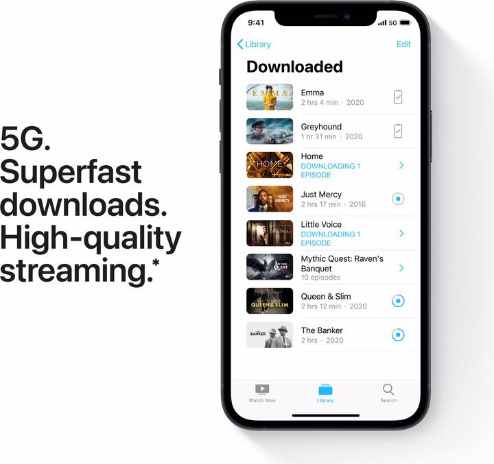 Produktbild Apple iPhone 12 (64 GB, Black, 6.10", SIM + eSIM, 12 Mpx, 5G)