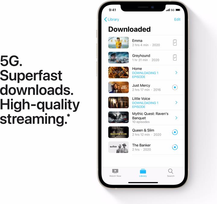 Produktbild Apple iPhone 12 (128 GB, White, 6.10", SIM + eSIM, 12 Mpx, 5G)