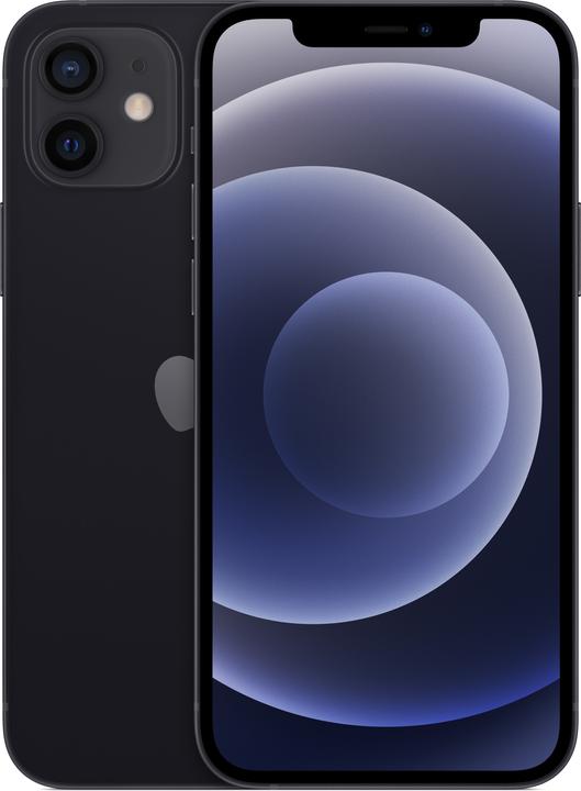Apple iPhone 12 (128 GB, Black, 6.10", SIM + eSIM, 12 Mpx, 5G)