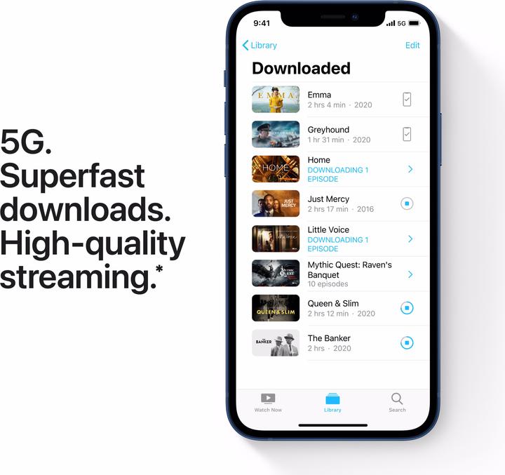 Produktbild Apple iPhone 12 (128 GB, Blue, 6.10", SIM + eSIM, 12 Mpx, 5G)