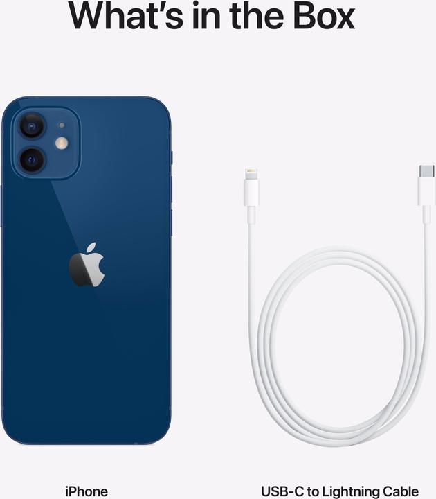 Produktbild Apple iPhone 12 (128 GB, Blue, 6.10", SIM + eSIM, 12 Mpx, 5G)